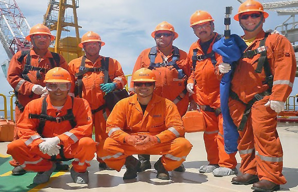 Offshore-Sicherheitskurs in der Nordsee